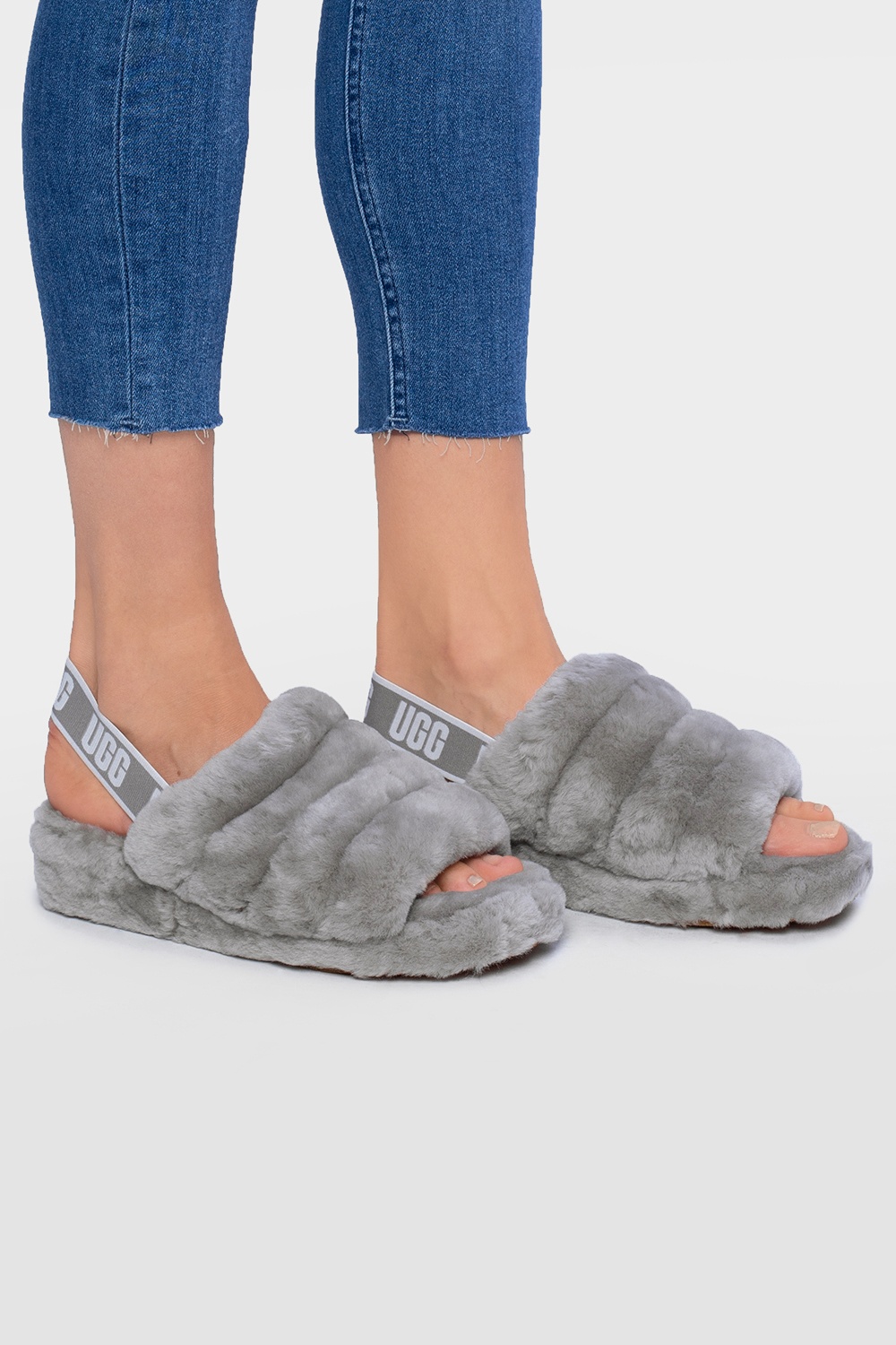 Fluff yeah best sale logo slide grey